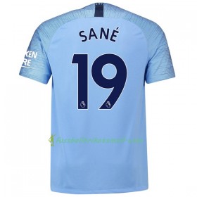 Günstige Fußballtrikots Manchester City Sane 19 2018-2019 Kurzarm Heimtrikotsatz kaufen